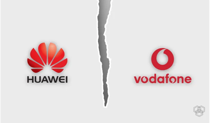 vodafone stops using huawei products