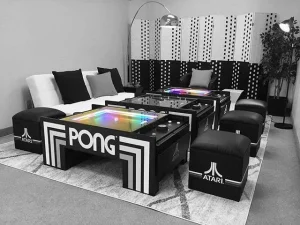 pong coffee table atari