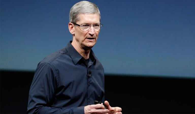 Tim Cook in a Apple Keynote