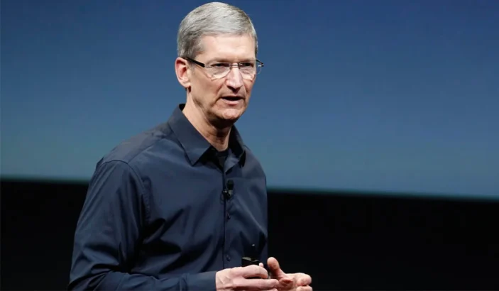 Tim Cook in a Apple Keynote