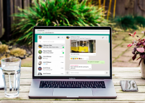 WhatsApp web on laptop