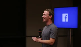 Mark Zuckerberg addressing at the first Q&A at Facebook Headquarters