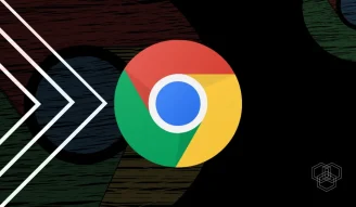 A design with chrome logo