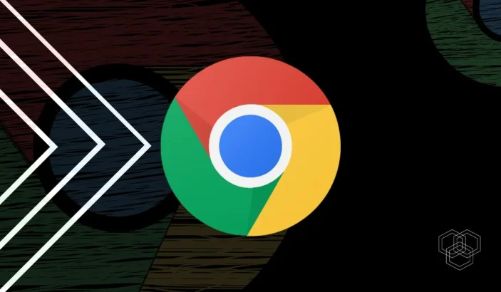 A design with chrome logo