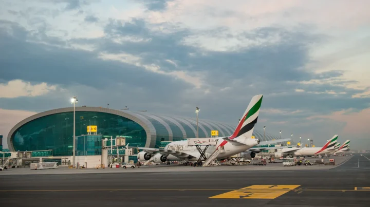 An Airside view of Dubai International Airport