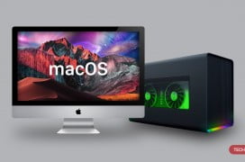 An Image of external graphic card with mac