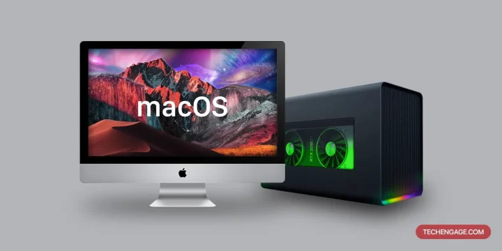 An Image of external graphic card with mac