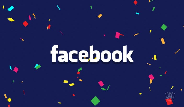 a design with facebook logo for 'facebook continues to grow' article