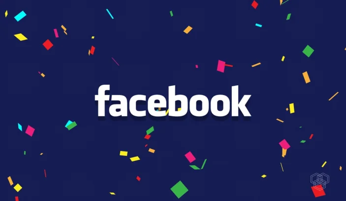 a design with facebook logo for 'facebook continues to grow' article