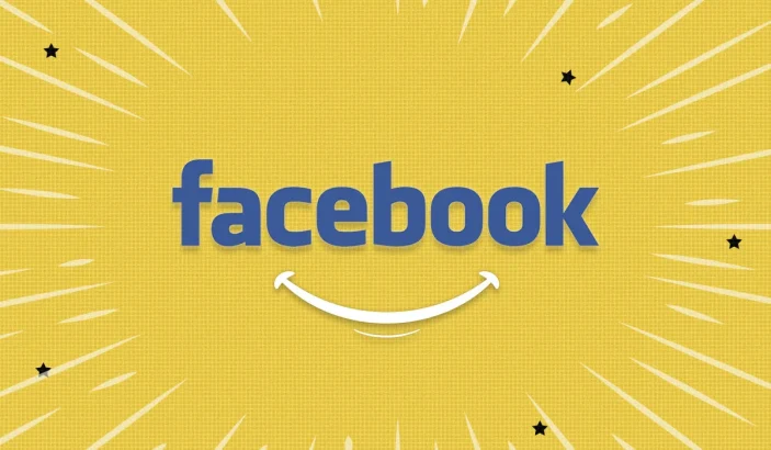 an illustration with Facebook logo