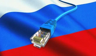 an image of ethernet and russian flag
