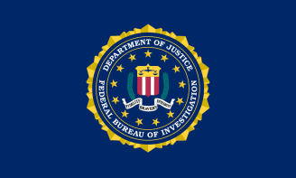 A picture of FBI flag