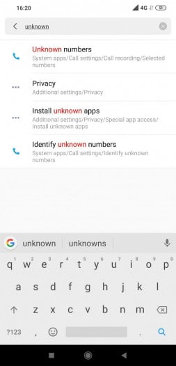 Searching Unknown Sources In Settings App To Install Android Package File On Android Phone