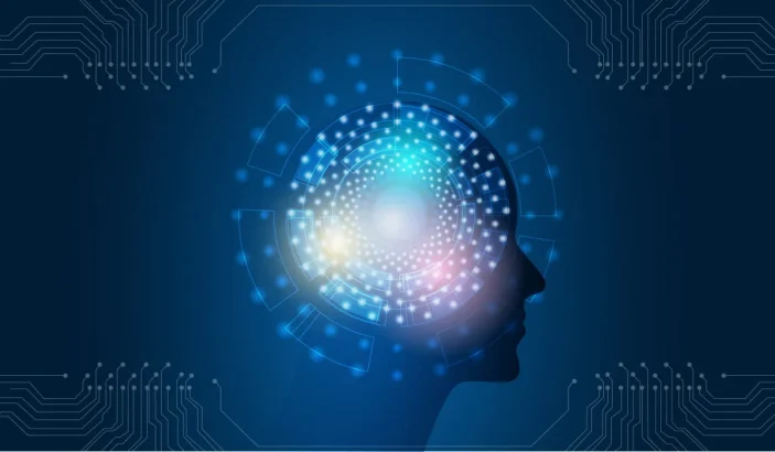 An illustration showing artificial intelligence