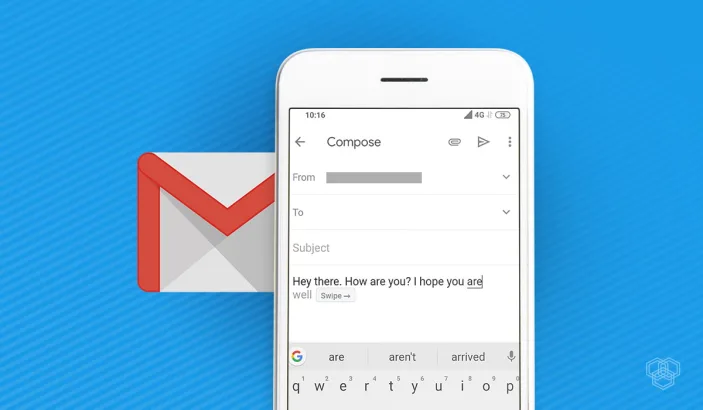 A featured image for enabling Gmail Smart Compose on Android phone