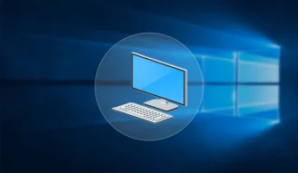 A design of Windows 10 This PC icon