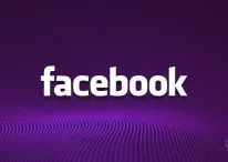 An illustration of facebook logo with dotted background