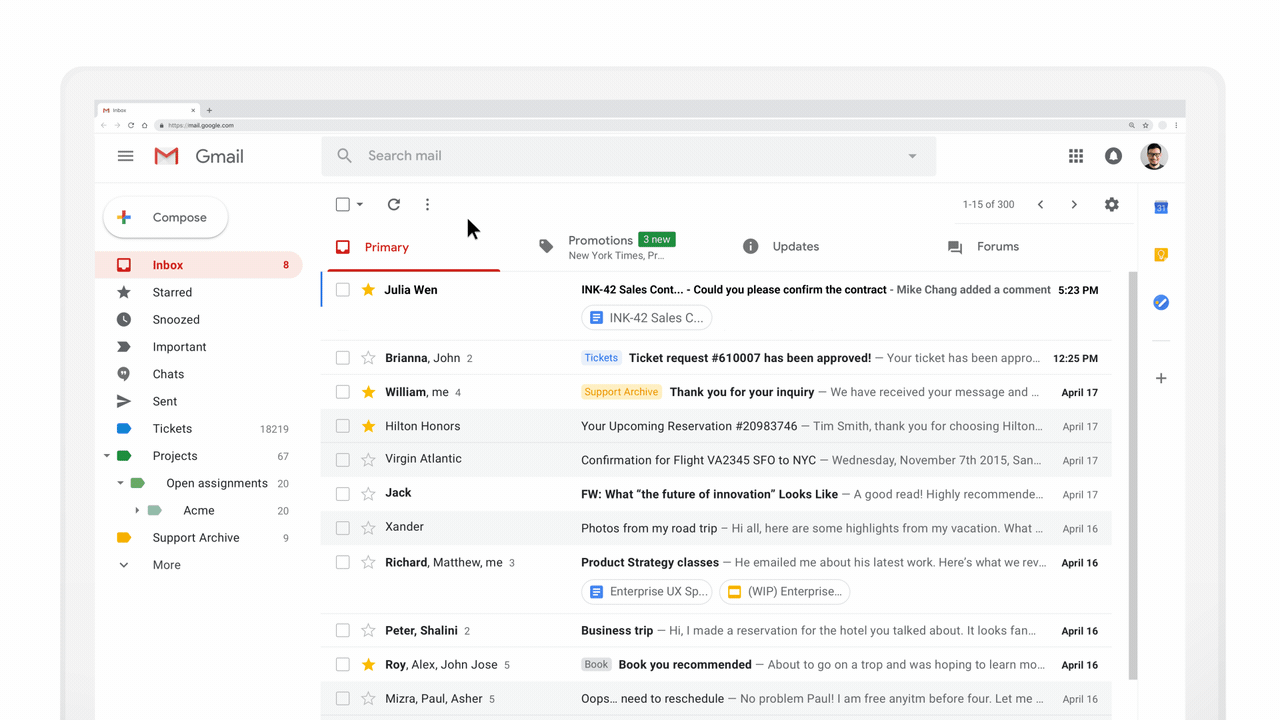 A Screenshot Of Gmail For Web