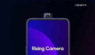 a press render of Oppo F11 pro showing pop-up camera aka rising camera