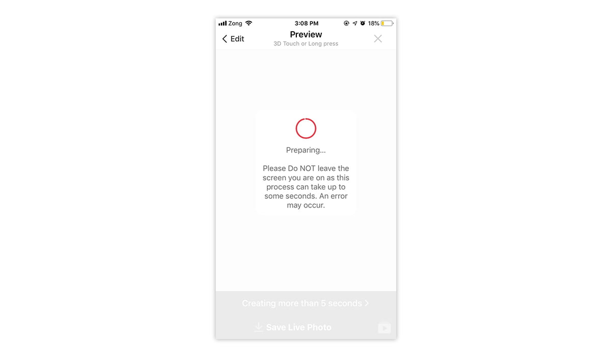 Live Photo Selected As Wallpaper In Ios Settings With The Play Toggle Enabled For Lock Screen Animation