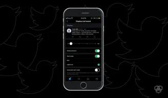 A featured image design for Twitter Lights Out mode aka real black dark mode