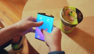 A screenshot of Xiaomi Mi Fold teased and leaked on YouTube