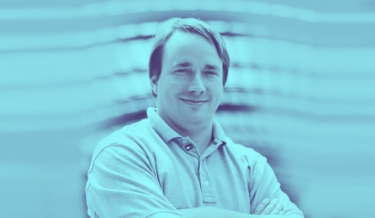 A portrait of Linus Torvalds, founder of Linux