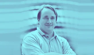 A portrait of Linus Torvalds, founder of Linux