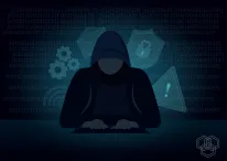 An illustration representing a hacker