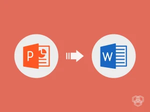 how to convert powerpoint file to word