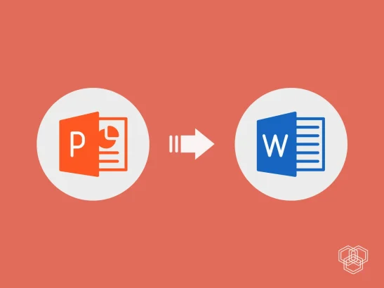 how to convert powerpoint file to word