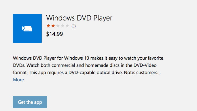 Windows Dvd Player Paid On Microsoft Store