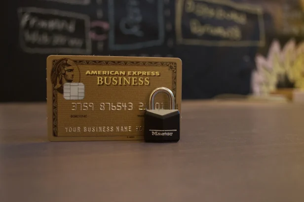 A photo of credit card