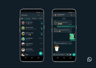 WhatsApp dark mode on Android