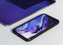An iPhone on a table