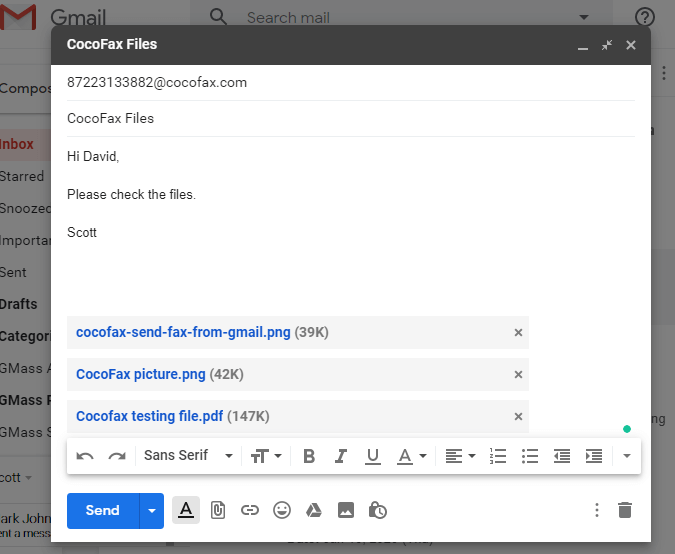 Cocofax Email In Gmail