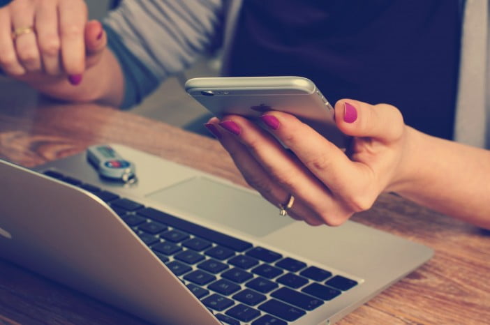 Woman Working On Social Media Management