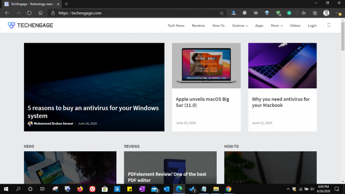 Microsoft Edge Browser Screenshot