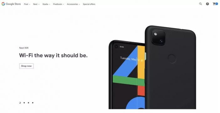 Google Pixel 4A Leaked Google Store Image