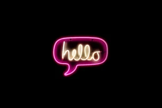 Hello Neon Sign