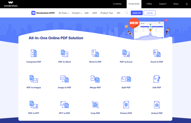 Wondershare HiPDF - The Ultimate Online PDF Tool For All Your Needs