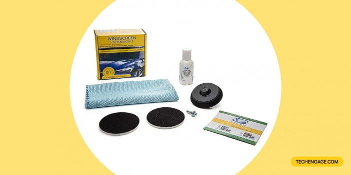 GLASS POLISH 21005 DIY Windshield Polishing Kit, Automotive Glass Polishing Solution