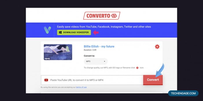 A Screenshot Of Converto.io 