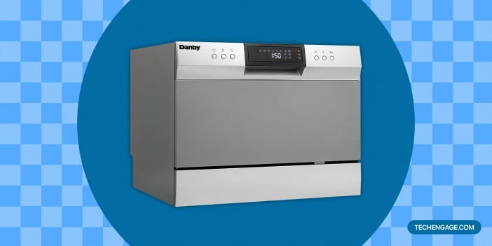 Danby DDW631SDB Countertop Dishwasher with 6 place Settings and Silverware Basket