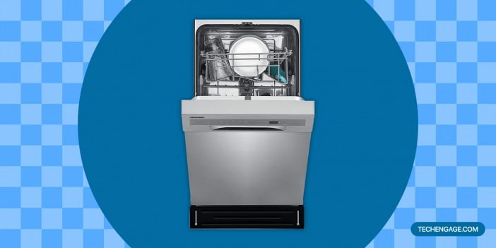 Frigidaire 18 in. ADA Compact Front Control Dishwasher in Stainless Steel with Dual Spray Arms