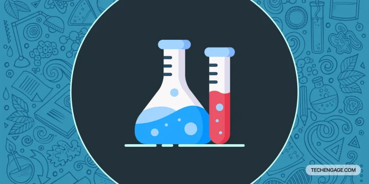 illustration of chemical funnels