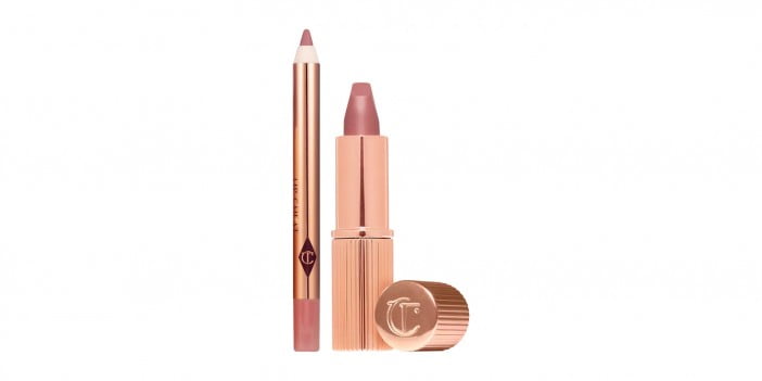 An Image Of Charlotte-Tilbury-Mini-Pillow-Talk-Lipstick-&Amp;-Liner-Set