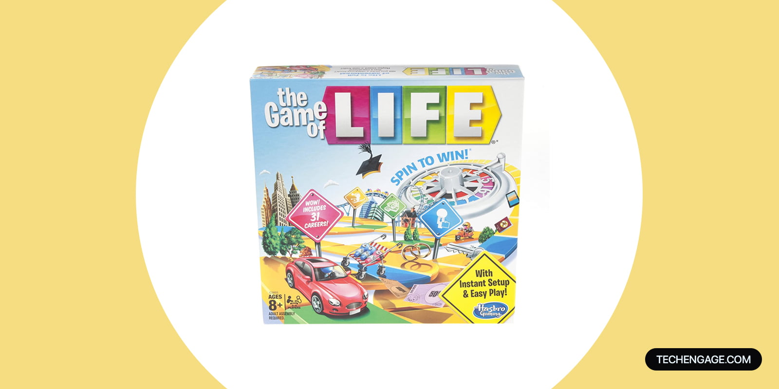 The Game Of Life Board Game Fully Set Up And Ready To Play