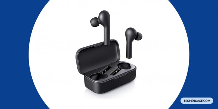 aukey true wireless earbuds bluetooth 5 headphones in ear with charging case