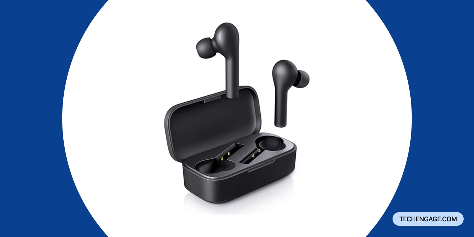 Wireless Earbuds With Silicone Ear Tips And Compact Charging Case For Portable Audiophile Listening